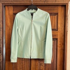 Russell Kemp Mint Green Leather Jacket size 6
